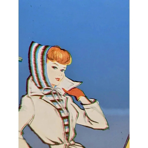 VINTAGE BARBIE DOLL CARRY CASE ~ PONYTAIL - BUBBLECUT ~ 1963 MATTEL INC - Picture 9 of 14